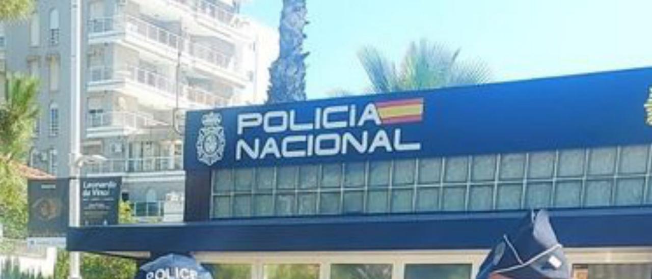 Los agentes galos en Gandia. | POLICÍA NACIONAL