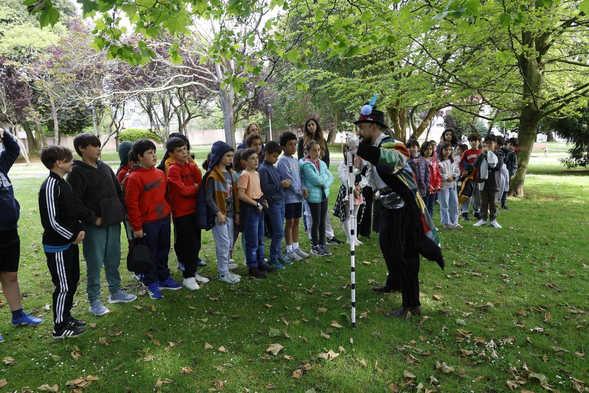 EN IMÁGENES: Así han sido las visitas teatralizadas por el Parque Ferrera de Avilés