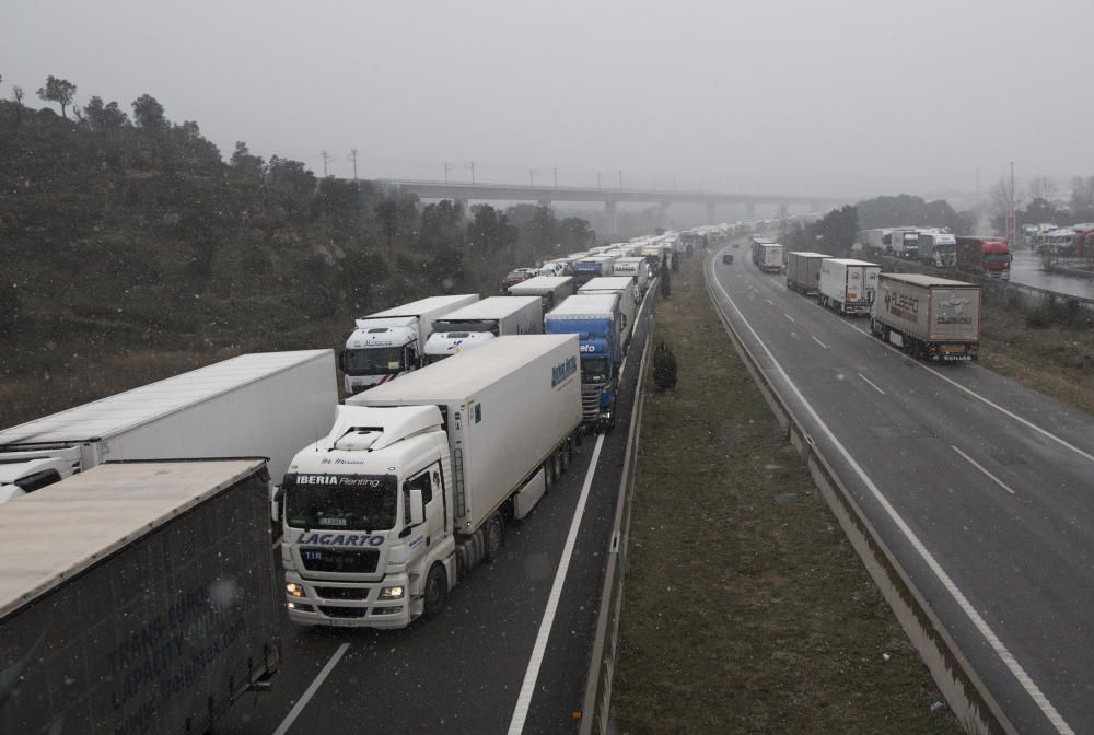 Camions a la Jonquera