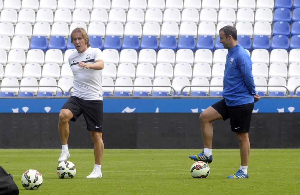 Entrenamiento de la Selección Galega en Riazor