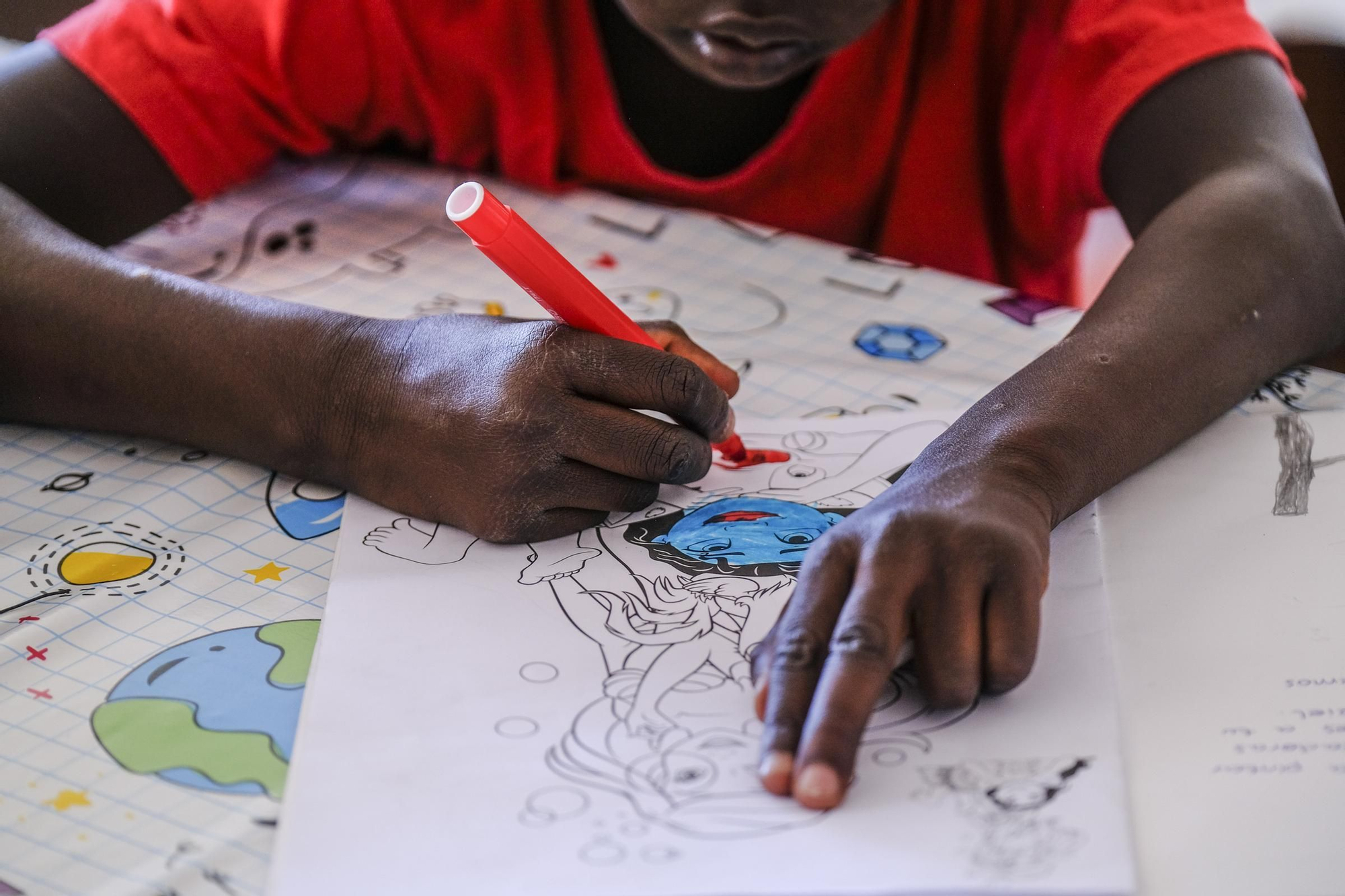 Menores migrantes acogidos en Artenara