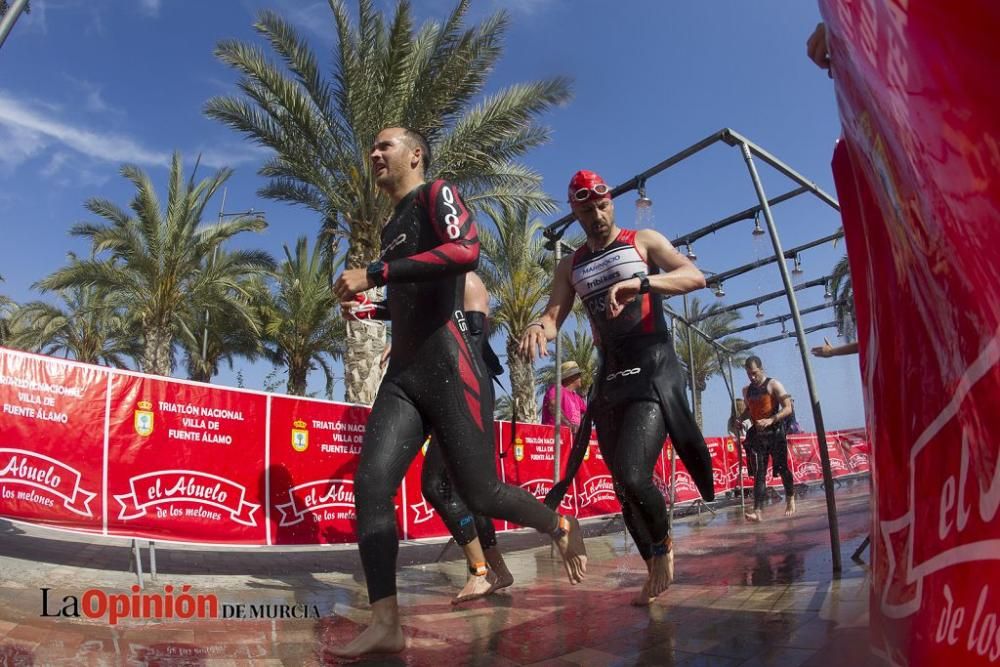 Salida del Triatlón Villa de Fuente Álamo