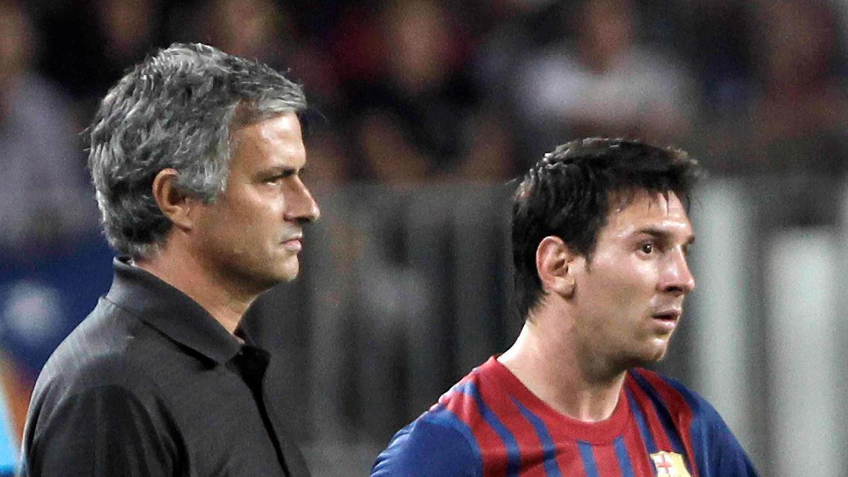 Mourinho, junto a Messi hace no tanto tiempo