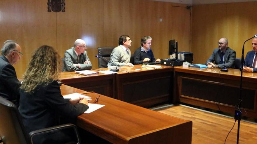 Una imatge general de la sala de vistes, al Jutjat de Girona aquest 26 de gener