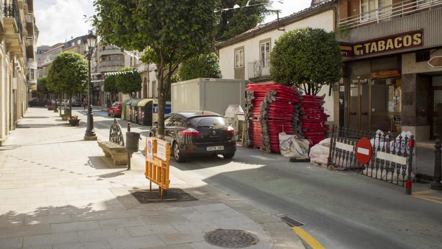 La valla se apartó en la mañana del pasado sábado.