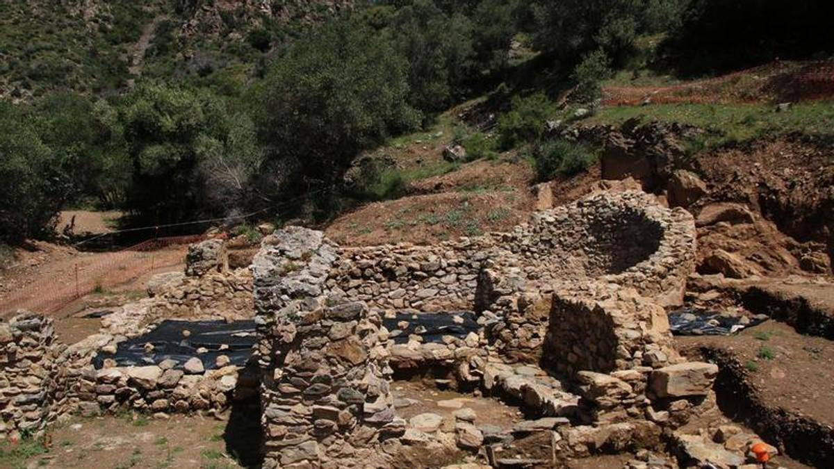 Pla general de la base d'una església visigoda descoberta a Roses