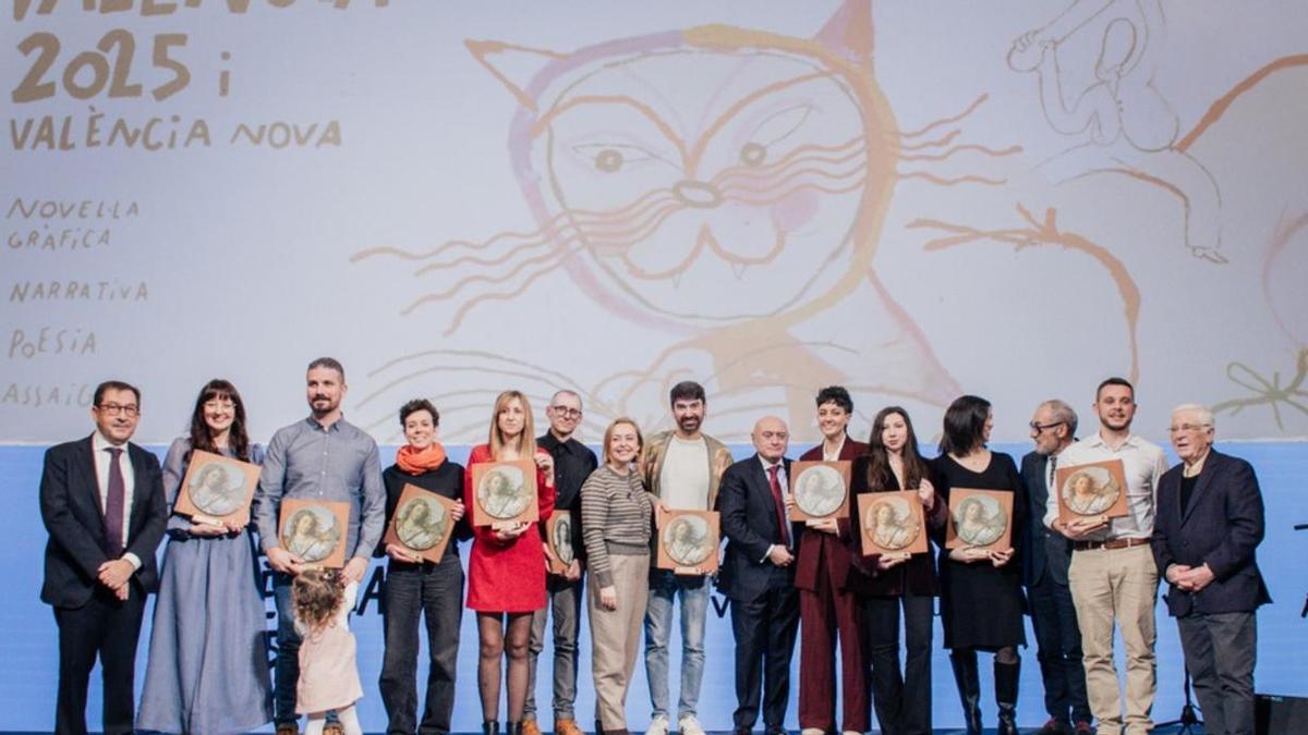 Los premiados en la edicion del 2025 de los Premis València y València Nova.