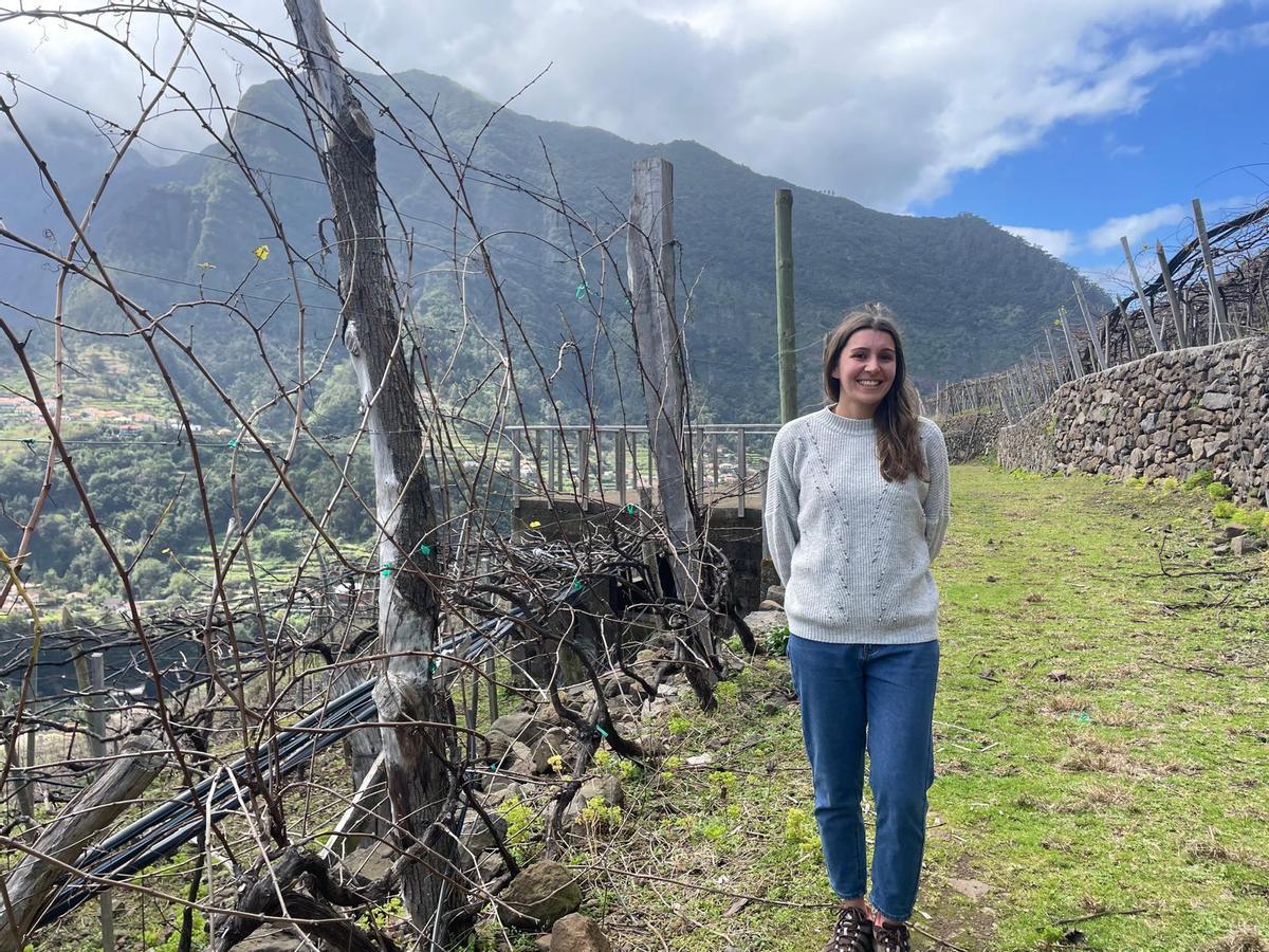 Jessica Gonçales, trabajadora de la bodega de Quinta do Barbusano.