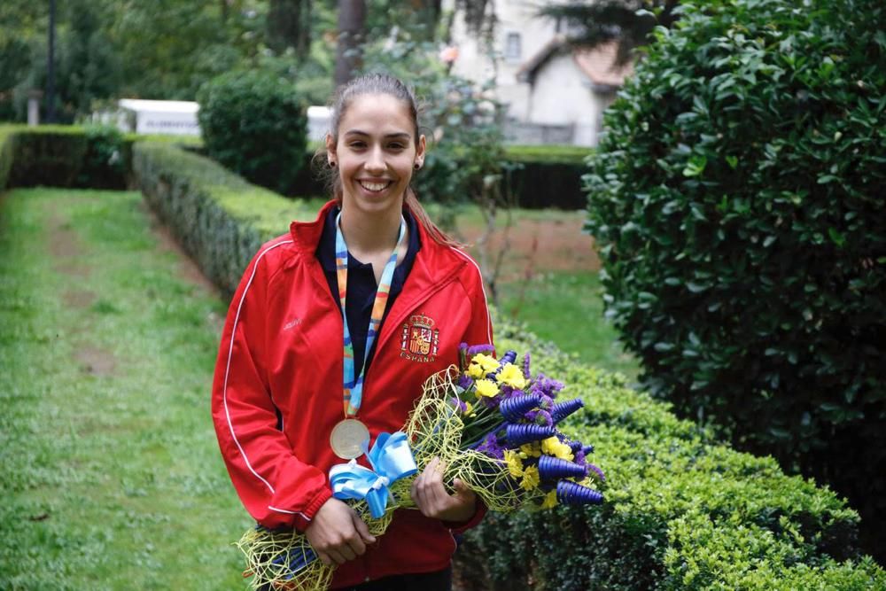 Lena recibe a su campeona del mundo