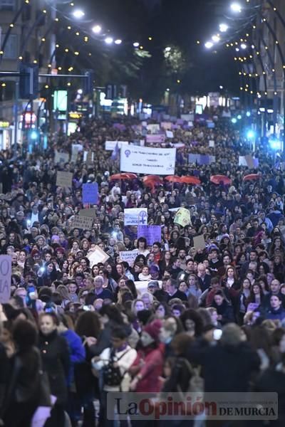 Manifestación por el Día de la Mujer en Murcia