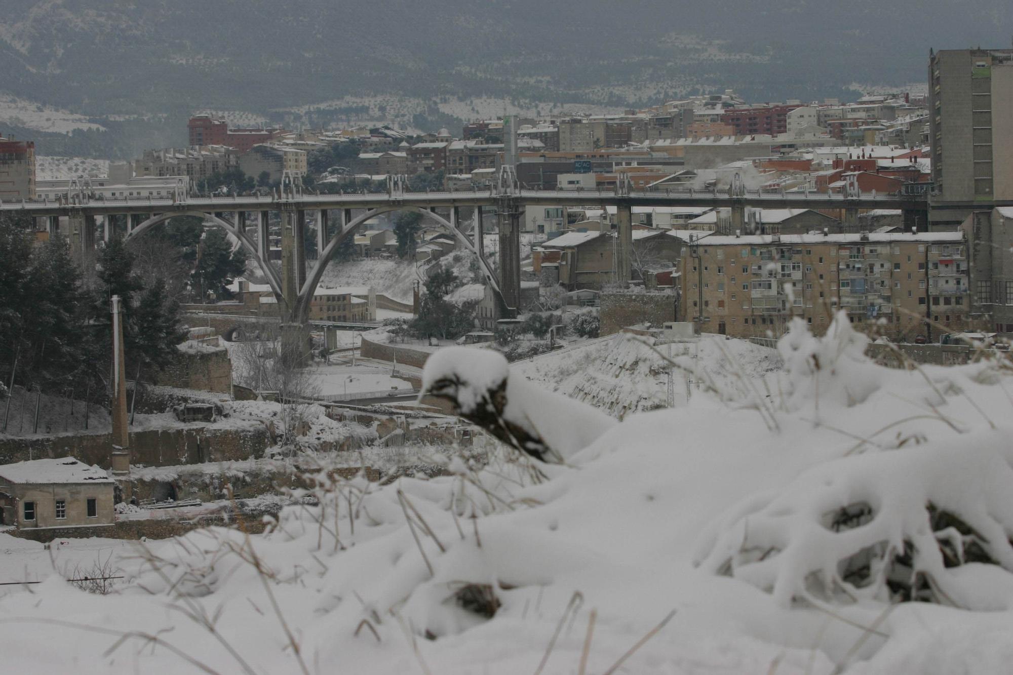 La gran nevada de marzo de 2005 en el interior de la provincia de Alicante