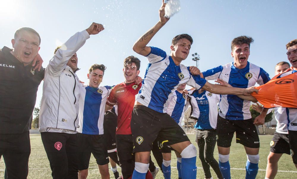 El Hercules Juvenil asciende a Division de Honor tras vencer por 2-0 al Alcoyano