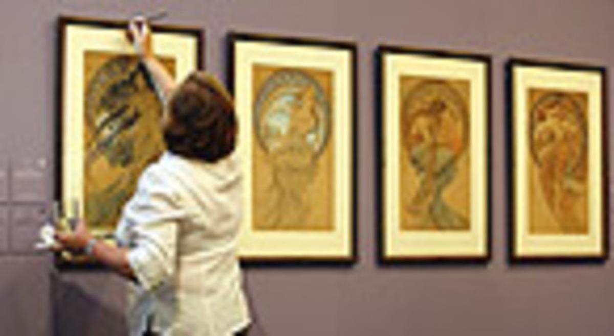 L’exposició d’Alphonse Mucha. L’exposició d’Alphonse Mucha.