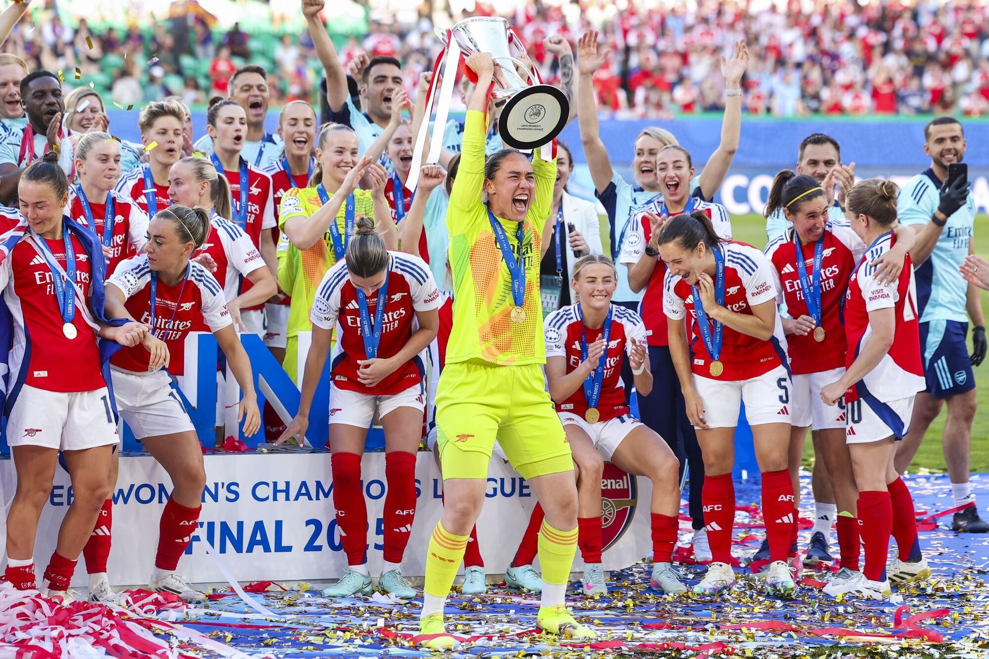 Les imatges de l'Arsenal - Barça de la final de la Champions femenina