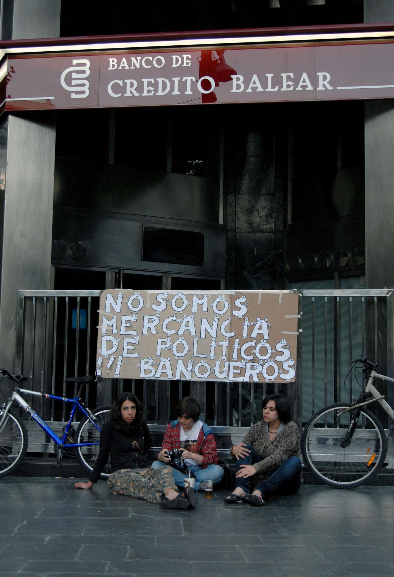 Las imágenes que dejó el 15M en Palma