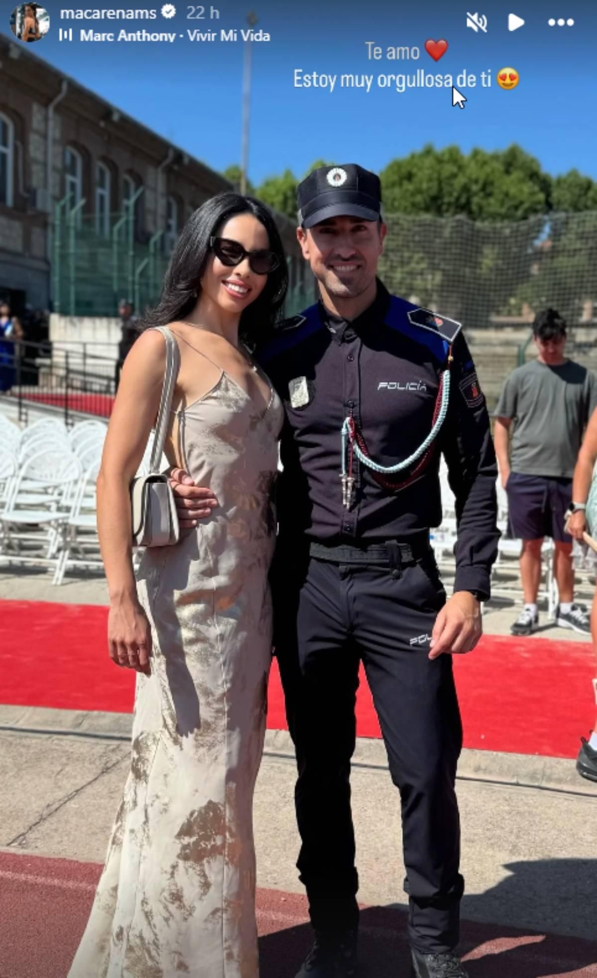 Macarena ha compartido una 'storie' mostrando el gran orgullo que siente por su pareja