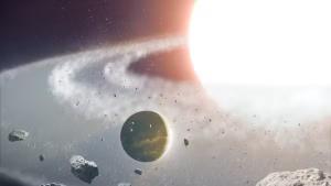 El planeta Halla puede haberse formado a partir de los escombros creados por la fusión de dos estrellas.