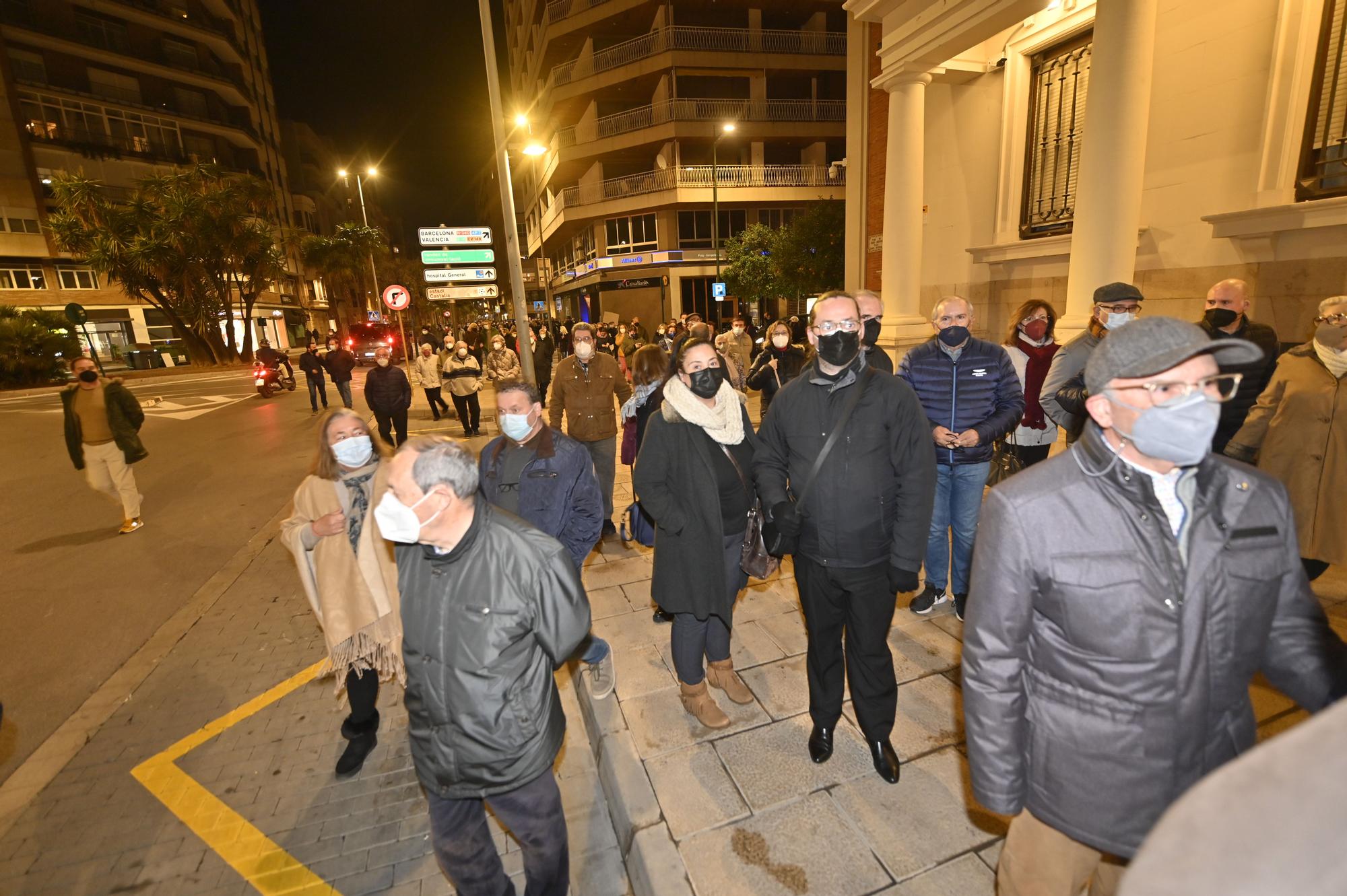 Manifestación contra la reforma de Lledó