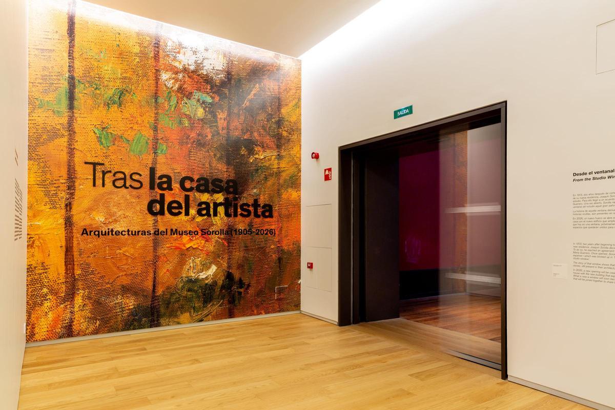 Puerta que conectará la ampliación con la casa histórica de Sorolla.