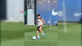 Lewandowski, De Jong, Pedri y Koundé entrenan antes del clásico