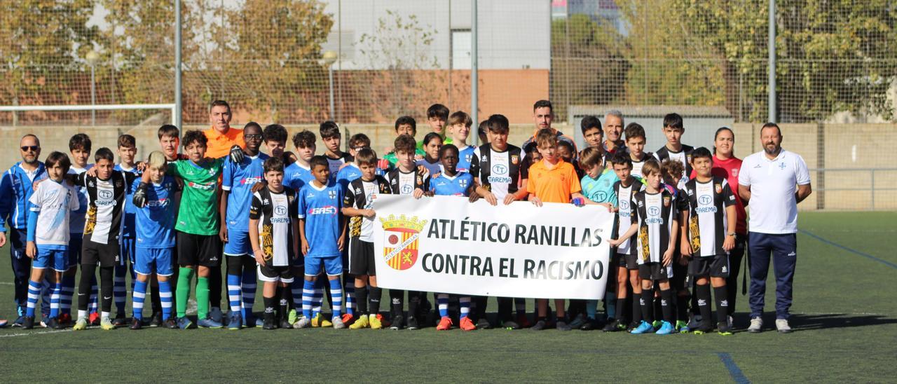 El Atlético Ranillas impulsó el pasado fin de semana varias iniciativas contra el racismo.