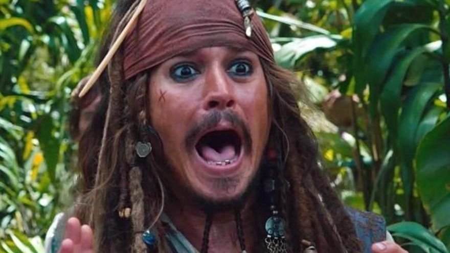 Johnny Depp interpretant Jack Sparrow