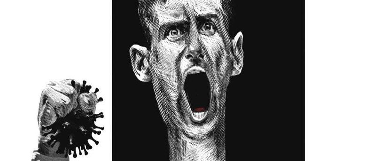 Ilustración: Djokovic, el Mesías negacionista