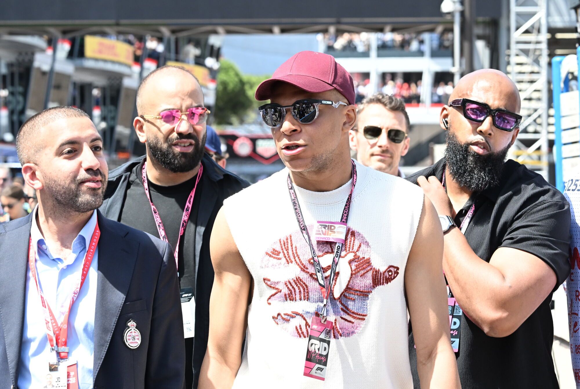 Kylian Mbappé at Monaco formula 1 GP