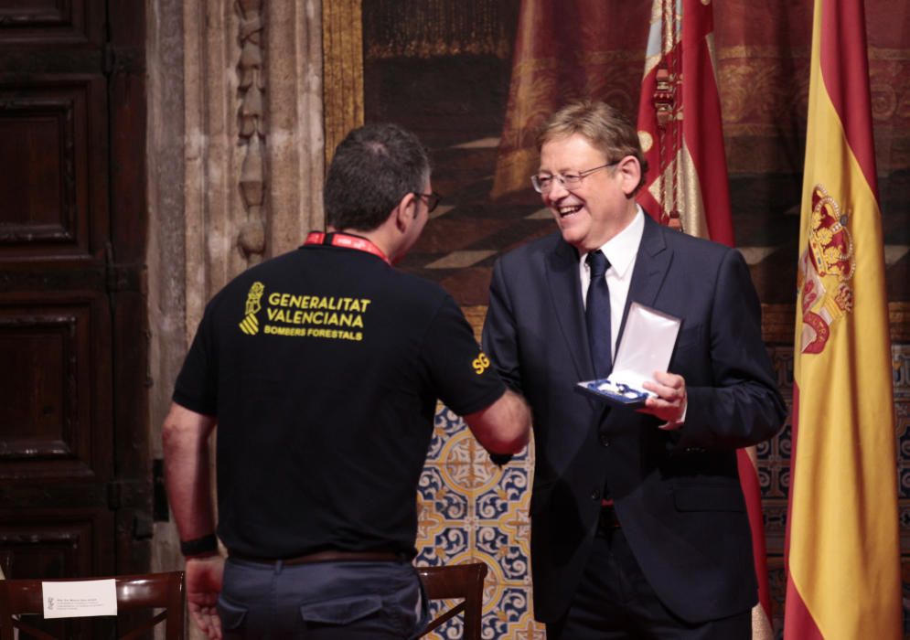 Acto institucional por el 9 d'Octubre en el Palau de la Generalitat