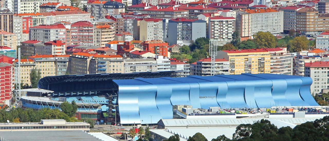 Vista general del estadio Abanca Balaídos.