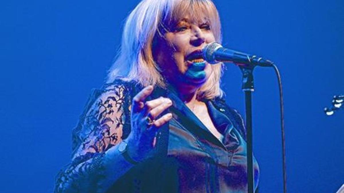 Marianne Faithfull, durante su actuación en el Primavera Sound.