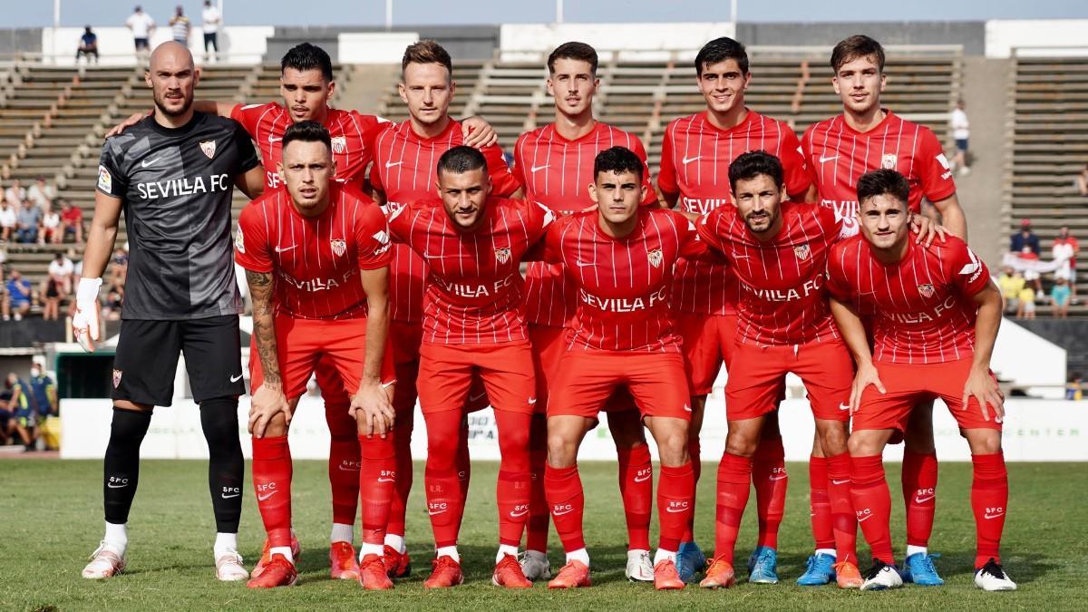 El once inicial del Sevilla que se enfrentó al Las Palmas en pretemporada