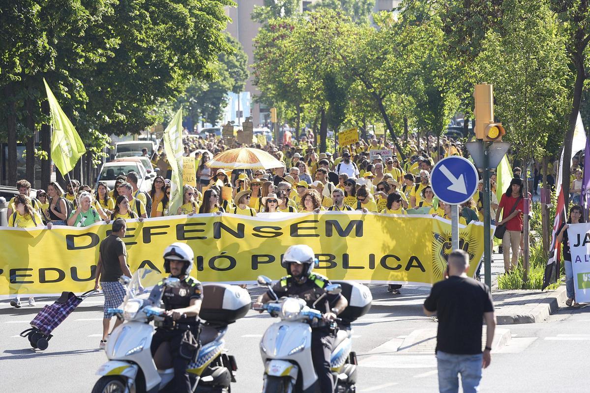 Les imatges de la nova jornada de vaga educativa a Girona