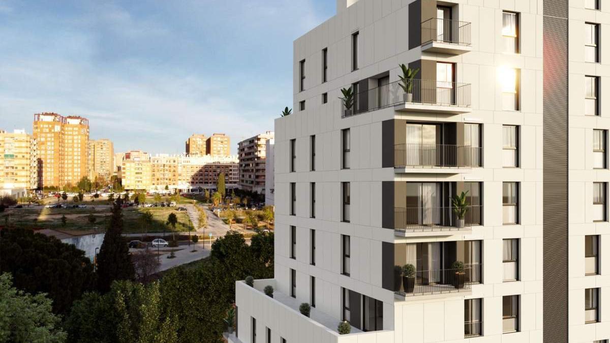 Promoción Habitat Bulevar Malilla en el distrito de Quatre Carreres.