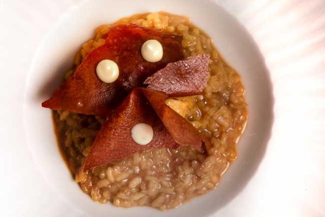 Arroz meloso con bogavante