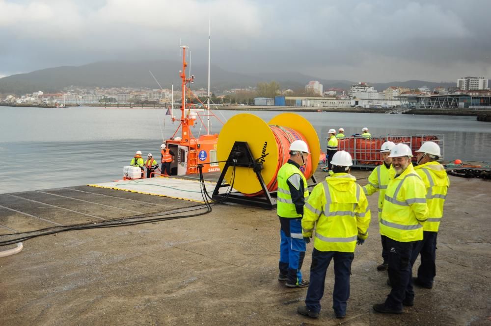 Simulacro anticontaminación en la Ría de Arousa