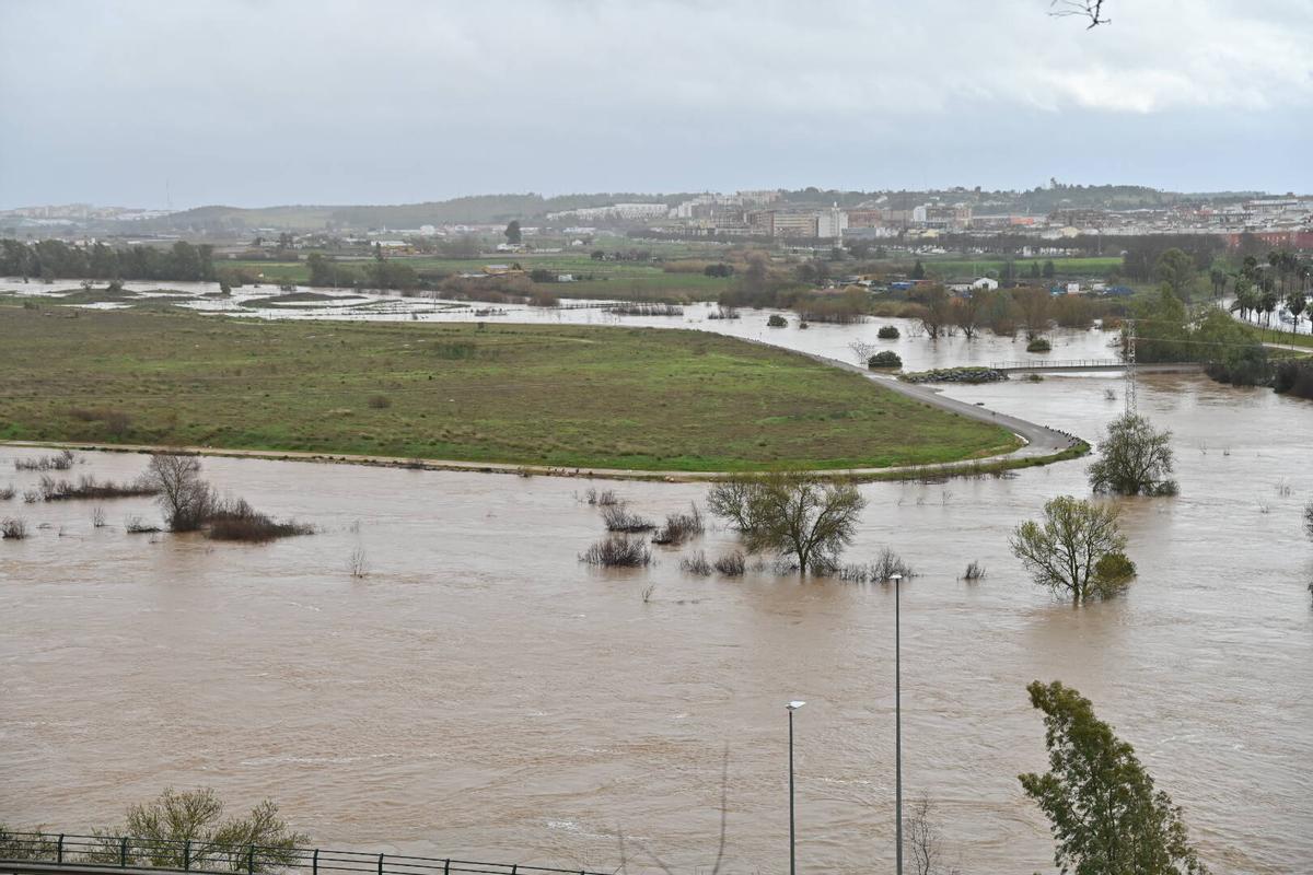 Fotogalería | Imágenes del temporal en Badajoz, este sábado