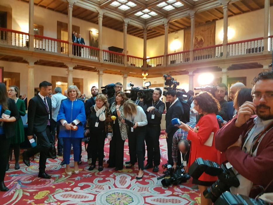 Ambiente en el hotel de la Reconquista la mañana del día de entrega del los premios Princesa de Asturias