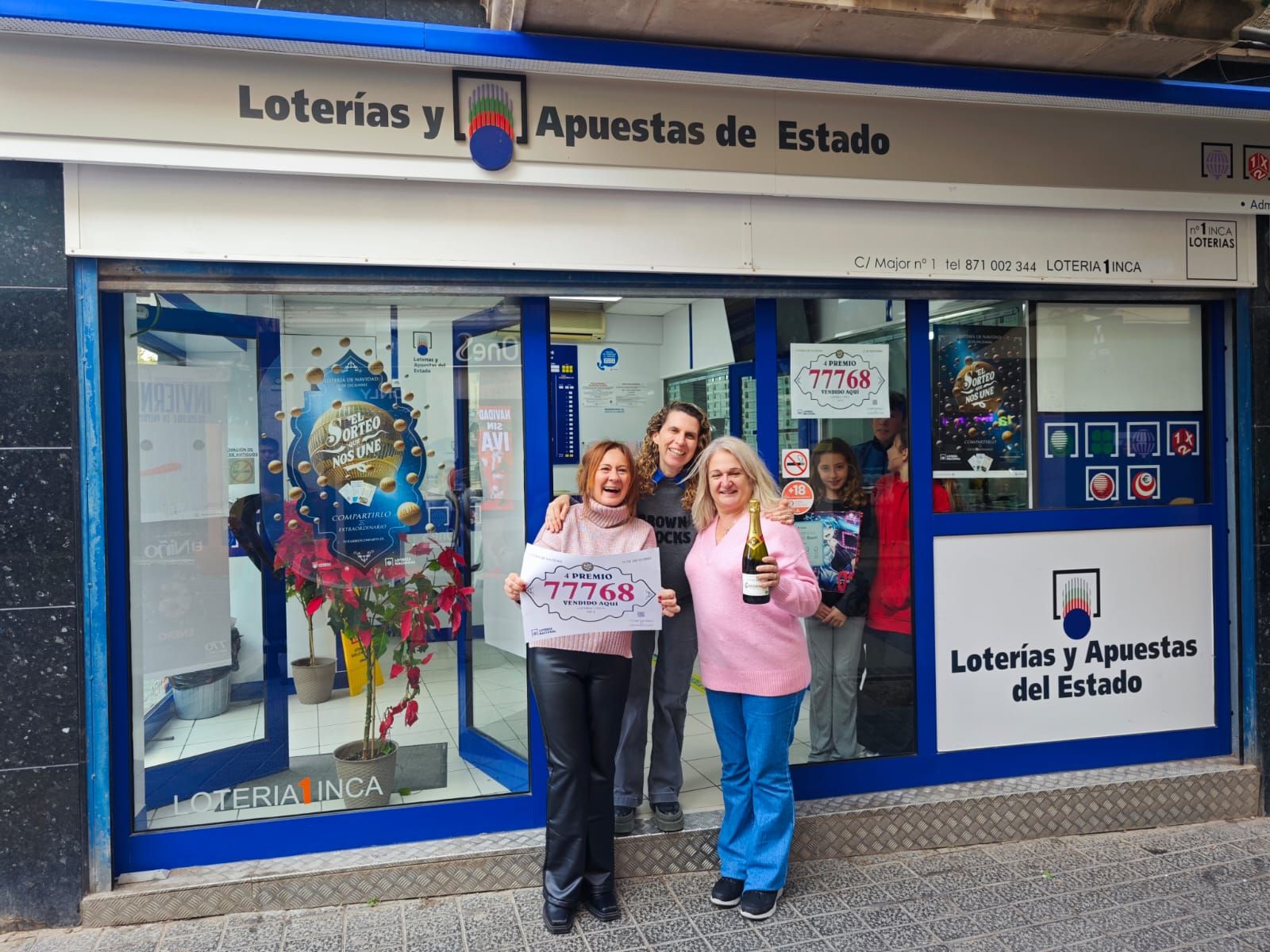 Lotería de Navidad | Las imágenes de Inca tras repartir un cuatro premio