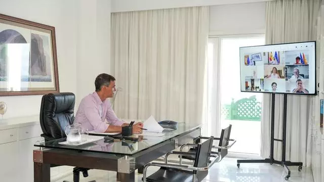 Sánchez preside una reunión de coordinación sobre la situación actual en Ceuta