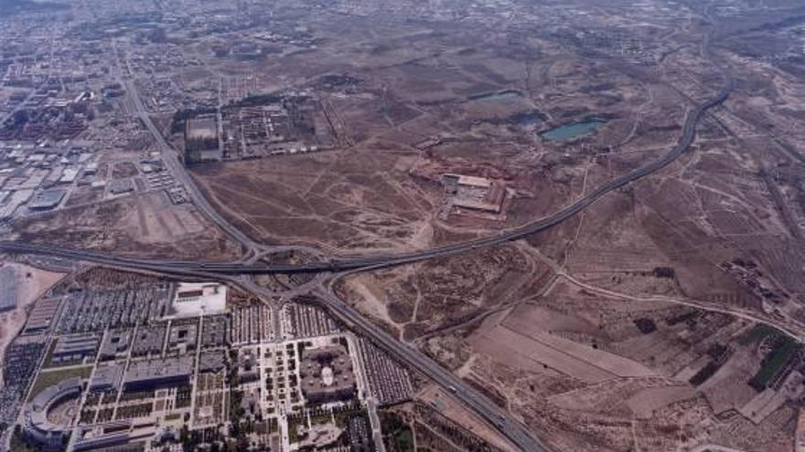 Vista aérea del plan parcial de Rabasa en una imagen tomada en 2008