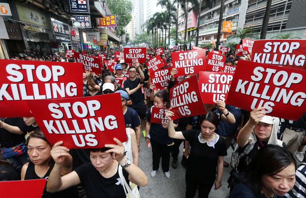 Protestas en Hong Kong por la ley de extradición