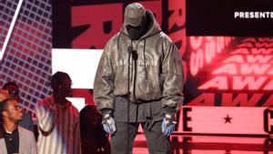 El rapero Kanye West durante los premios BET de 2022.