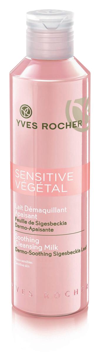 Leche desmaquillante calmante Sensitive Végetal, de Yves Rocher (5,50 euros)