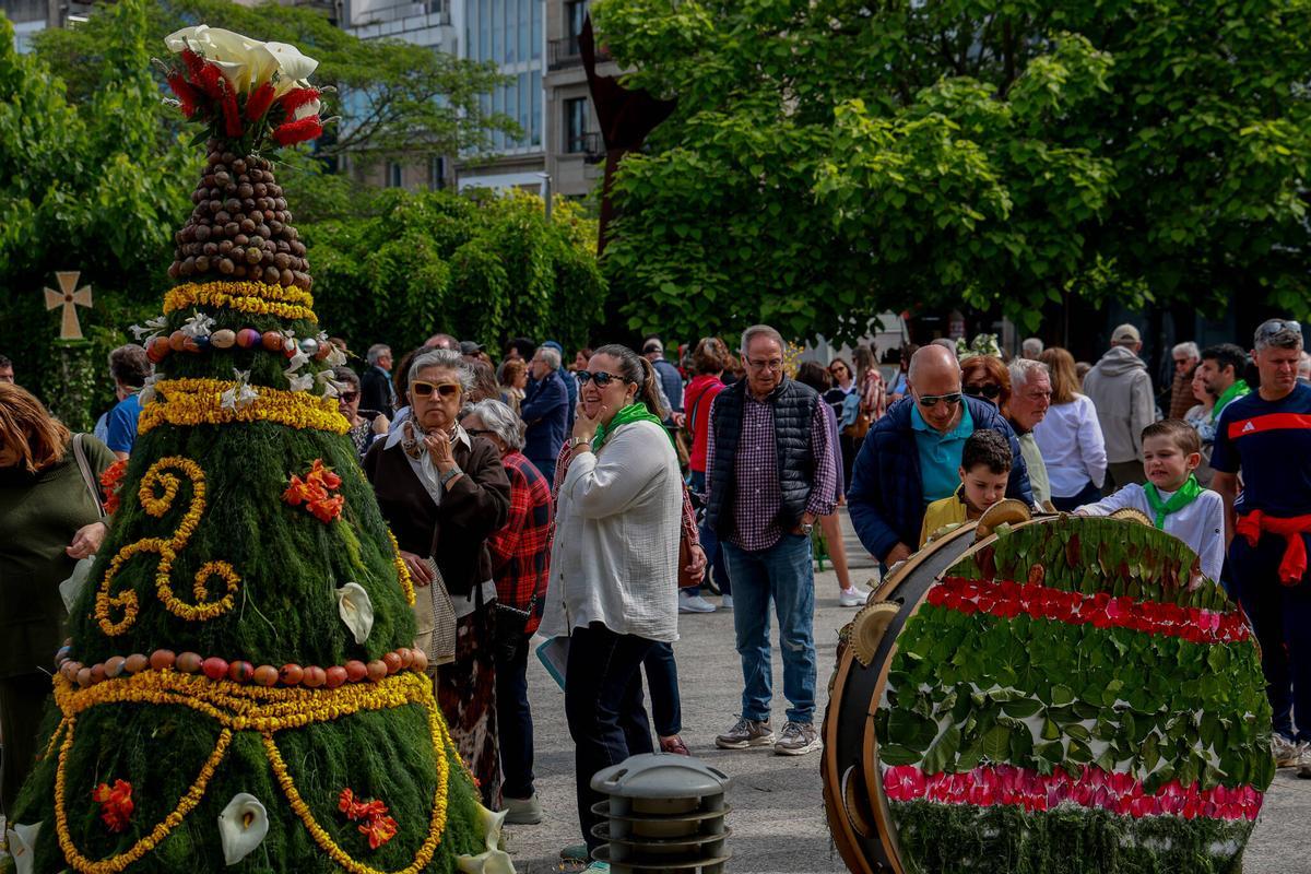 Maios en la fiesta de Vilagarcía.