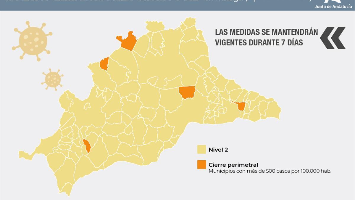 Mapa de cierres perimetrales en la provincia.