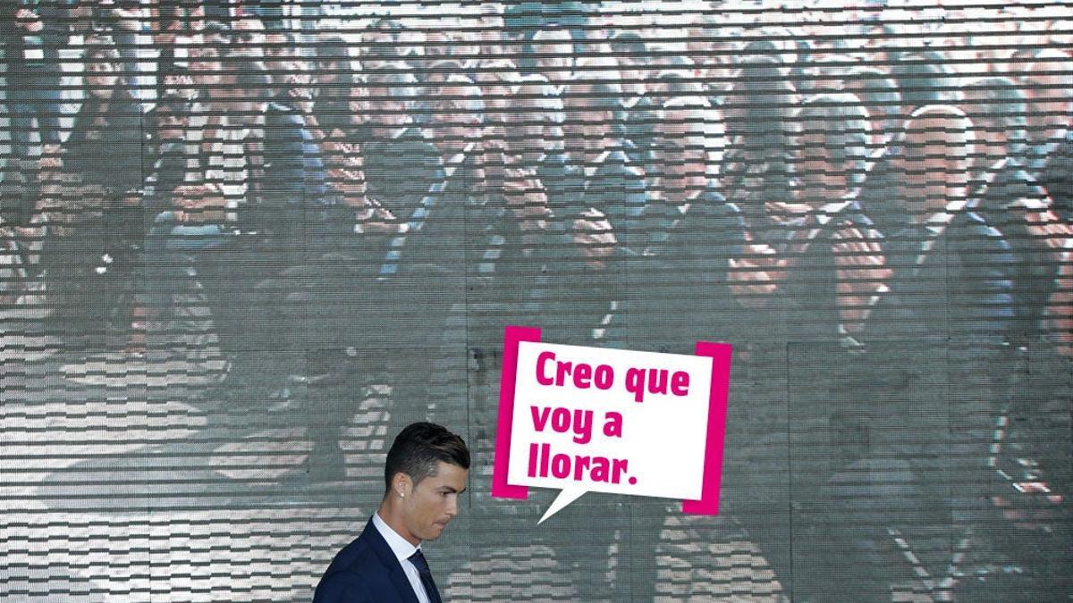 Cristiano Ronaldo tras ver su busto en Madeira