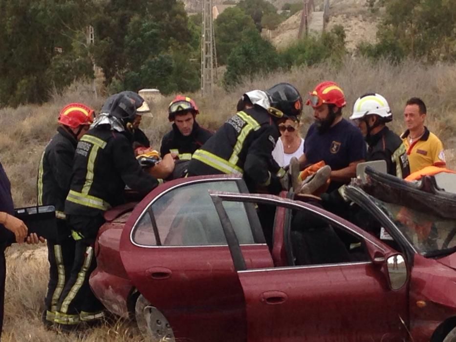 Herido en un accidente de coche en Alicante