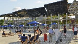 Recreación de refugio climático en Barcelona