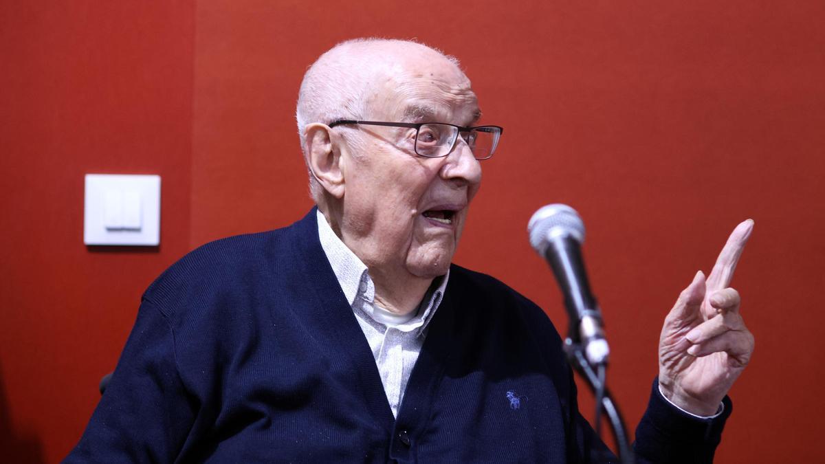 Climent Forner durant l'homenatge al casal Civic de Berga, el passat mes de maig